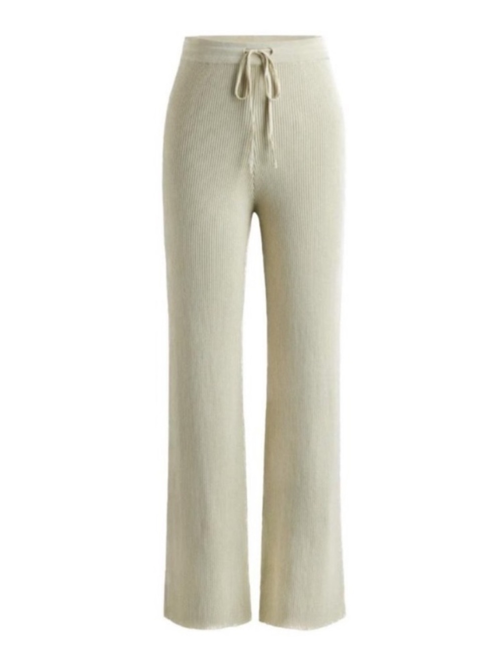 Cider Light Beige Ribbed Pants Women's small